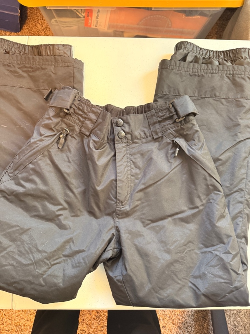 Boys Black Insulated Snow Pants - Classic Winter Protection - Outdoor Gear